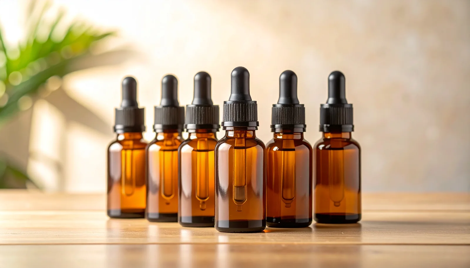 Lot de flacons en verre ambré vides (10 ml)